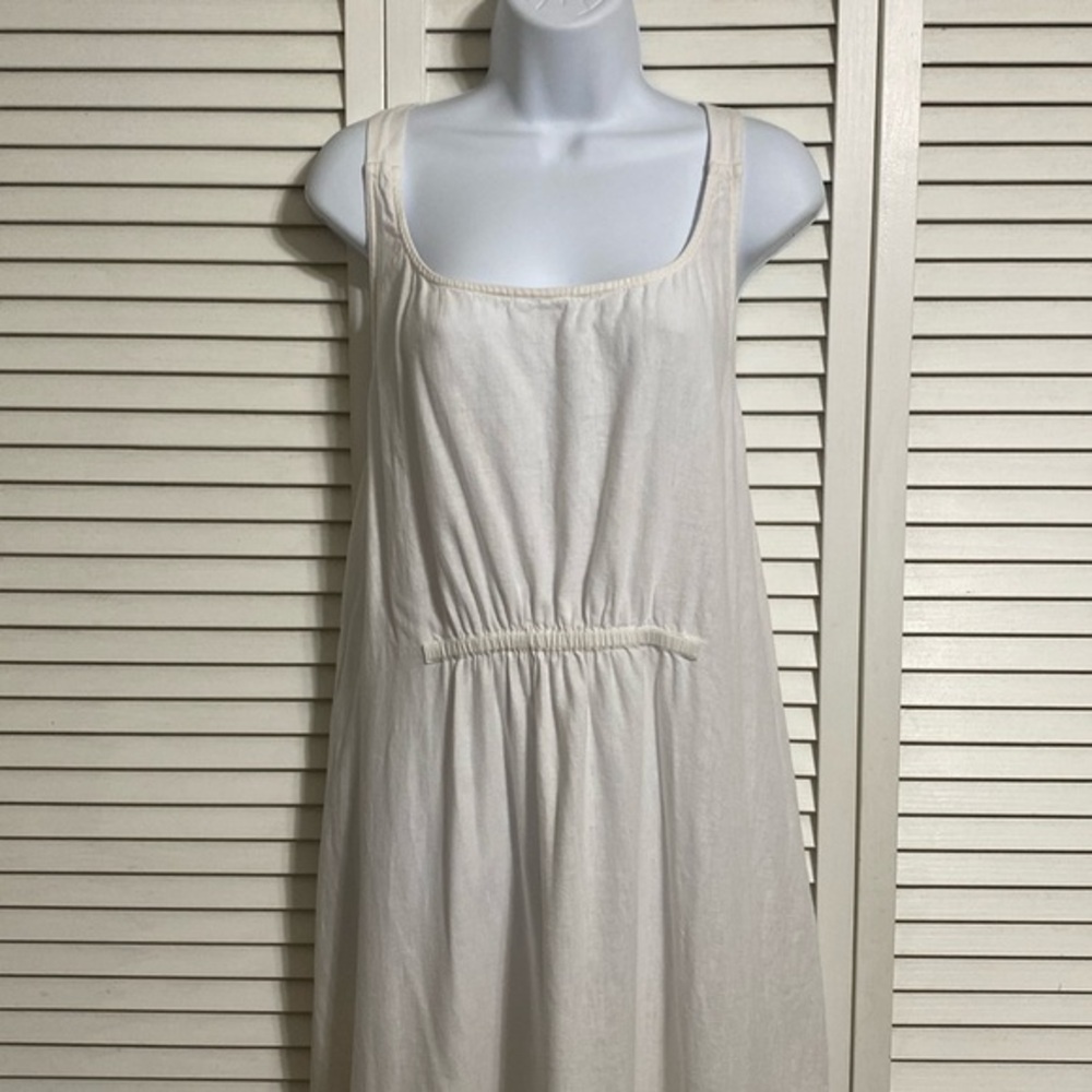 J. Crew Factory White Sleeveless Maxi Sundress